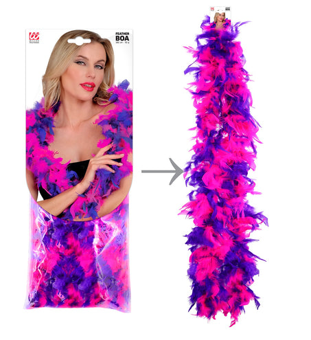 e-carnavalskleding-SYK Boa Joyce paars roze 180cm