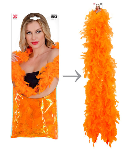 e-carnavalskleding-SYK boa oranje 180cm