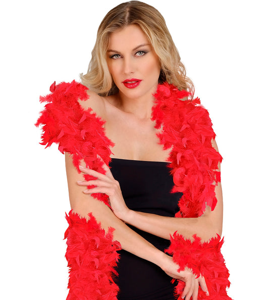 e-carnavalskleding-SYK boa rood 180cm
