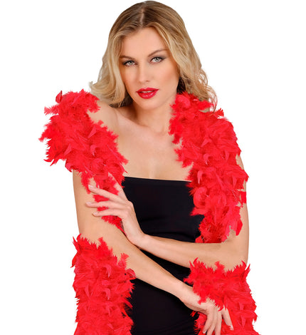 e-carnavalskleding-SYK boa rood 180cm