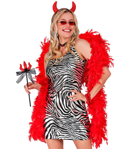 e-carnavalskleding-SYK boa rood 180cm