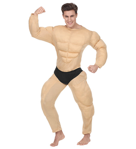 e-carnavalskleding-SYK Bodybuilder pak Arnold gespierd