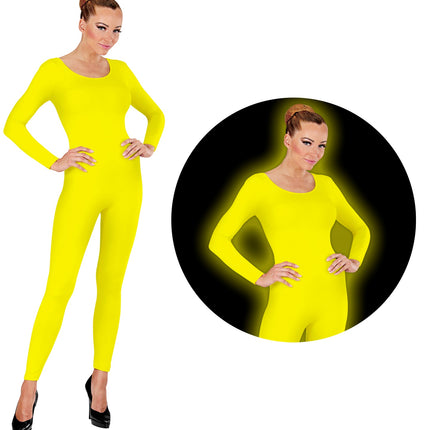 e-carnavalskleding-SYK Bodysuit neon geel