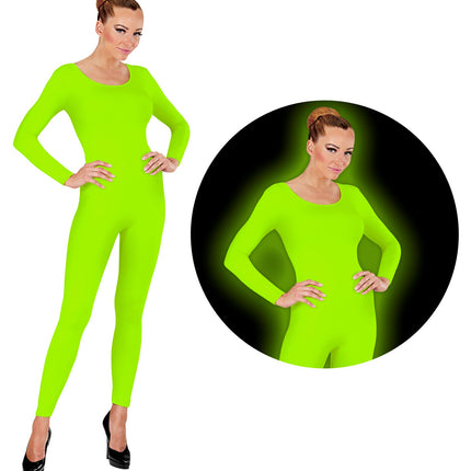 e-carnavalskleding-SYK Bodysuit neon groen