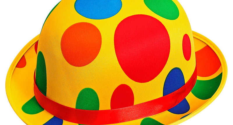 e-carnavalskleding-SYK Bolhoed clown Billy met noppen
