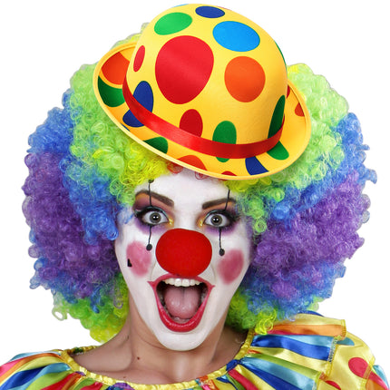 e-carnavalskleding-SYK Bolhoed clown Billy met noppen