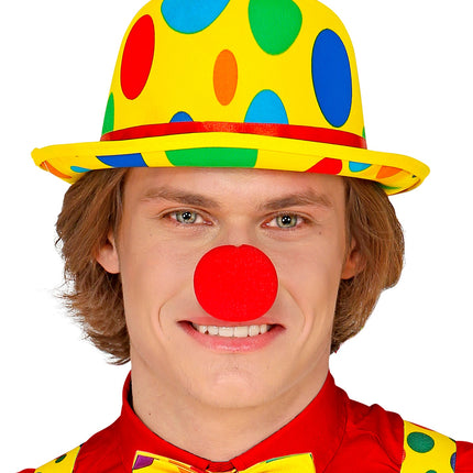 e-carnavalskleding-SYK Bolhoed clown Billy met noppen