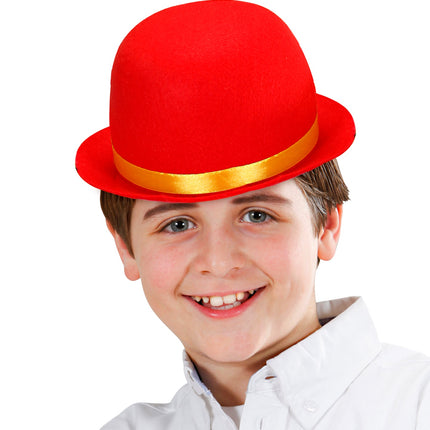 e-carnavalskleding-SYK Bolhoed kinderen rood