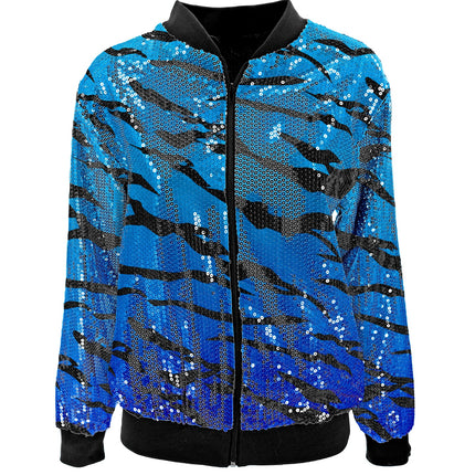 e-carnavalskleding-SYK Bomberjack ocean blauw