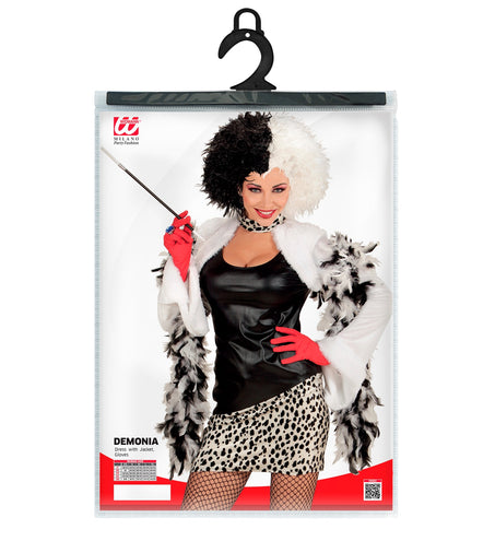 e-carnavalskleding-SYK Boosaardige Minnares black and white