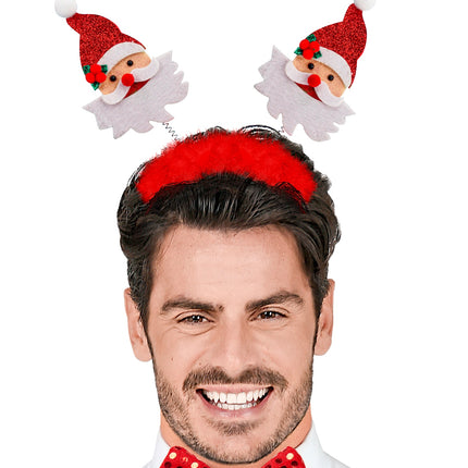 e-carnavalskleding-SYK Bopper Kerstman met boa en klatergoud