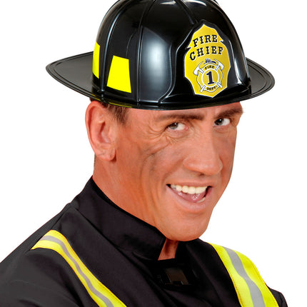 e-carnavalskleding-SYK Brandweerhelm zwart