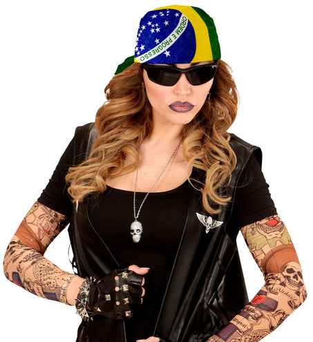 e-carnavalskleding-SYK Brazilië bandana zakdoek Brazil