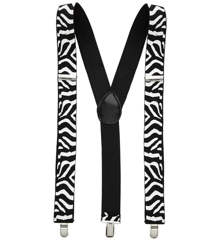 e-carnavalskleding-SYK Bretels zebra zwart-wit