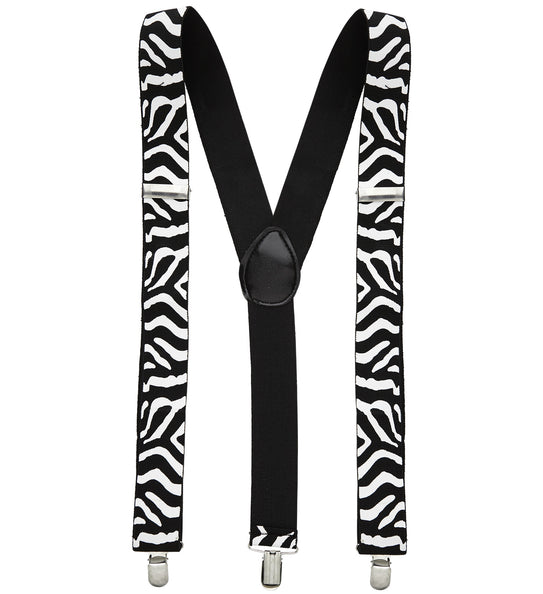 e-carnavalskleding-SYK Bretels zebra zwart-wit