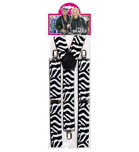 e-carnavalskleding-SYK Bretels zebra zwart-wit