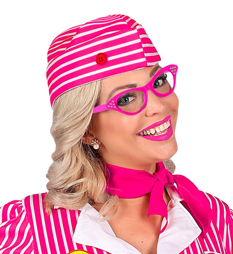 e-carnavalskleding-SYK Bril 50'S Rose Met Strass