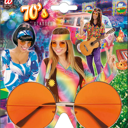 e-carnavalskleding-SYK Bril 70-er jaren Flower Power