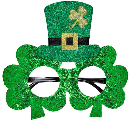 e-carnavalskleding-SYK Bril, Klavertjes "St.Patrick'S Day"