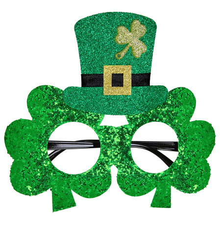 e-carnavalskleding-SYK Bril, Klavertjes "St.Patrick'S Day"