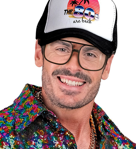 e-carnavalskleding-SYK Bril prins Bernardo zwart met blank glas