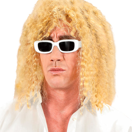 e-carnavalskleding-SYK Bril Zanger Wit