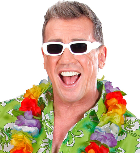 e-carnavalskleding-SYK Bril Zanger Wit