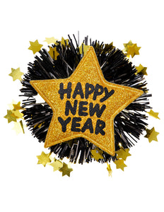 e-carnavalskleding-SYK Broche Happy New Year goud