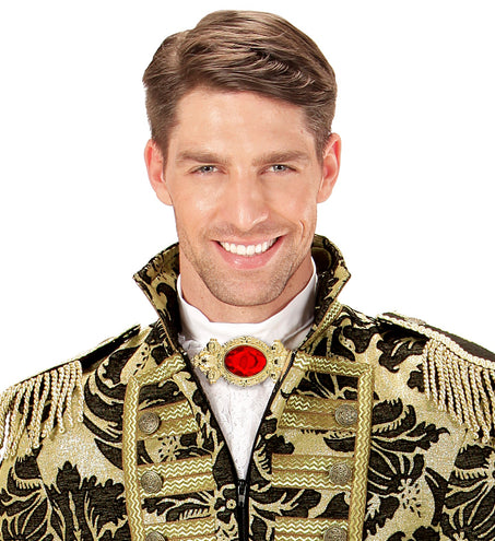 e-carnavalskleding-SYK Broche rode steen maxi