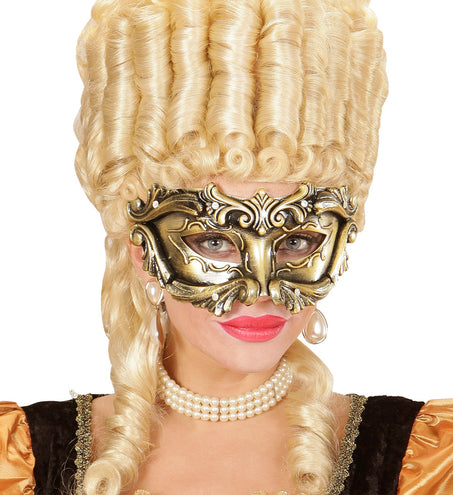 e-carnavalskleding-SYK Bronskleurig damesmasker
