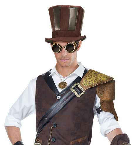 e-carnavalskleding-SYK Bronze steampunk stof bril