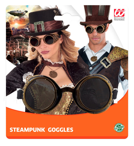 e-carnavalskleding-SYK Bronze steampunk stof bril