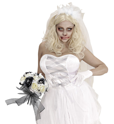 e-carnavalskleding-SYK Bruidsboeket zombie bruid nep rozen