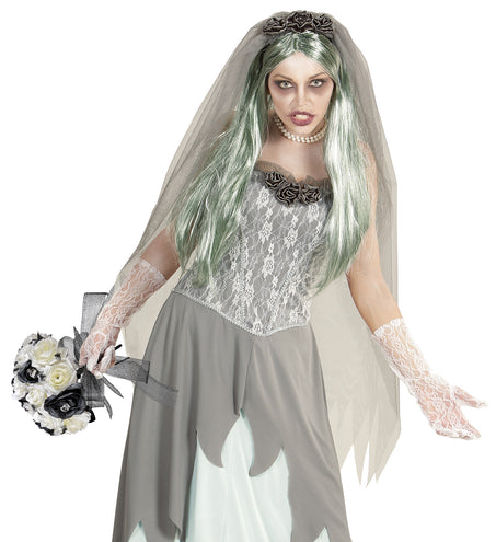 e-carnavalskleding-SYK Bruidsboeket zombie bruid nep rozen
