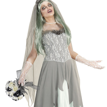 e-carnavalskleding-SYK Bruidsboeket zombie bruid nep rozen