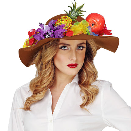 e-carnavalskleding-SYK Bruine dames flaphoed