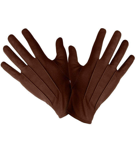 e-carnavalskleding-SYK Bruine handschoenen one size