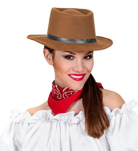 e-carnavalskleding-SYK Bruine hoed Gaucho