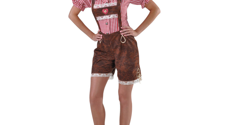 e-carnavalskleding-SYK Bruine lederhosen voor dames