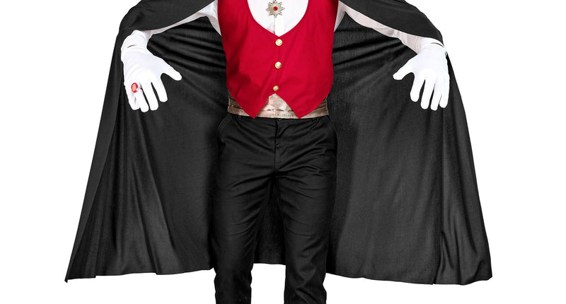 e-carnavalskleding-SYK Cape vampier volwassenen zwart/rood