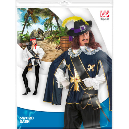 e-carnavalskleding-SYK Ceintuur voor zwaard musketier