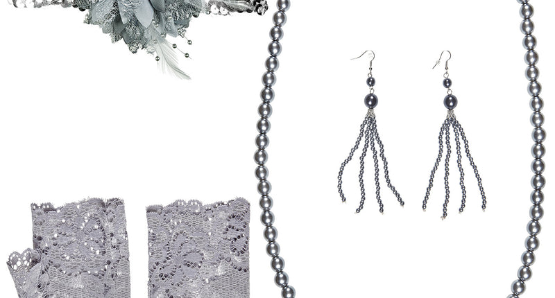 e-carnavalskleding-SYK Charleston Flapper set dames