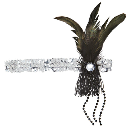 e-carnavalskleding-SYK Charleston hoofdband goud glitter
