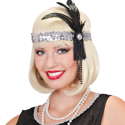 e-carnavalskleding-SYK Charleston hoofdband goud glitter
