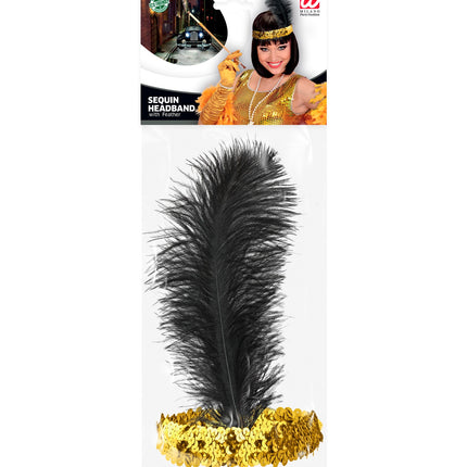 e-carnavalskleding-SYK Charleston hoofdband goud pailletten