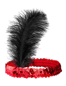 e-carnavalskleding-SYK Charleston hoofdband rood