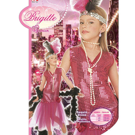 e-carnavalskleding-SYK Charleston jurk Brigitte kind 116cm
