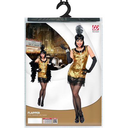 e-carnavalskleding-SYK Charleston jurk Mandy goud
