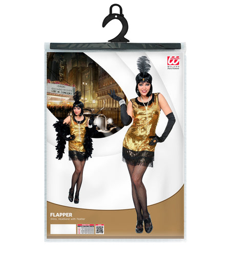 e-carnavalskleding-SYK Charleston jurk Mandy goud