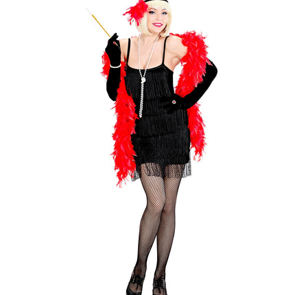 e-carnavalskleding-SYK Charleston jurkje Flapper zwart